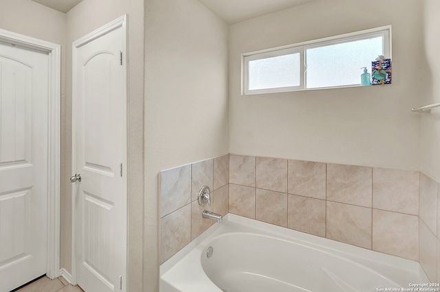 bathroom featuring a bathtub