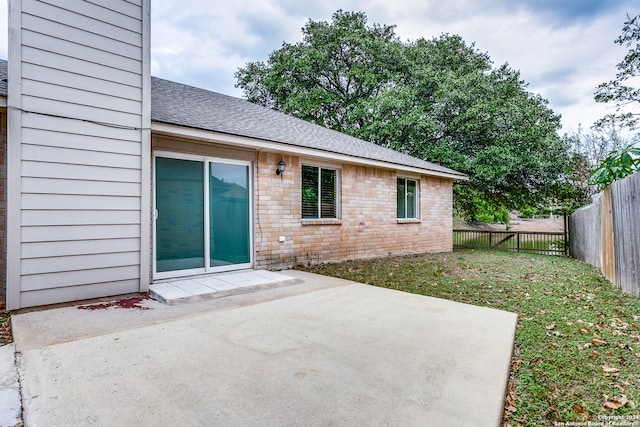 exterior space with a patio