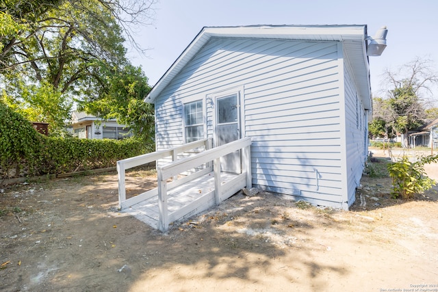 view of home's exterior