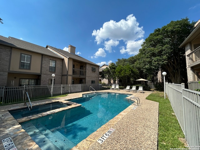 view of pool