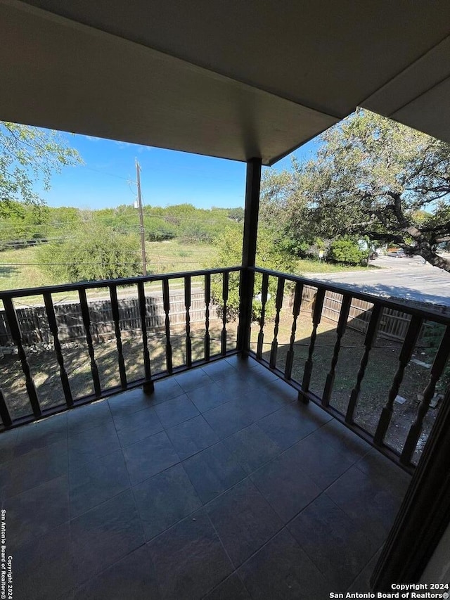 view of balcony