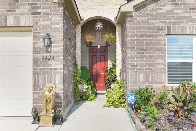 view of exterior entry