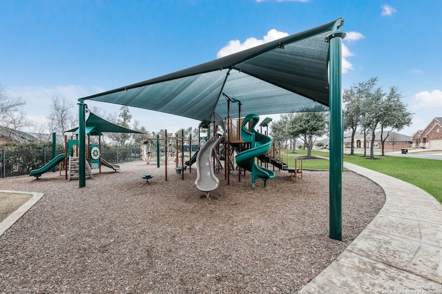 view of jungle gym