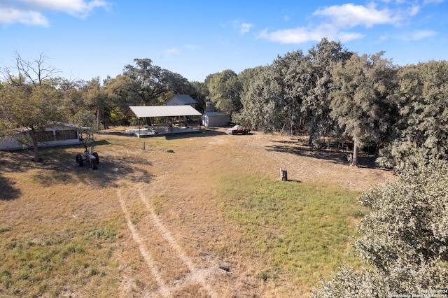 drone / aerial view featuring a rural view