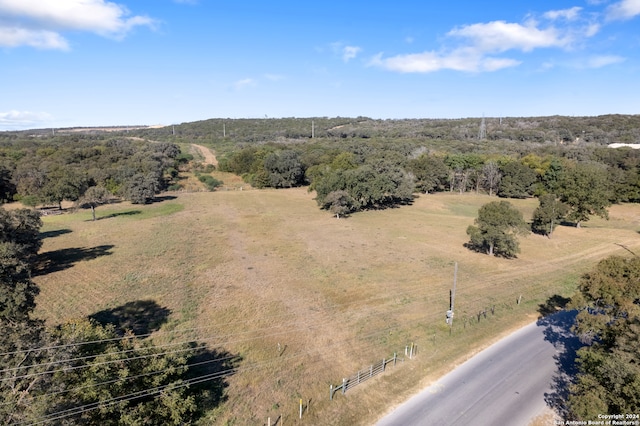 drone / aerial view featuring a rural view