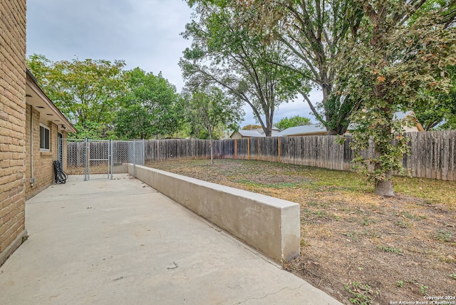 view of yard with a patio