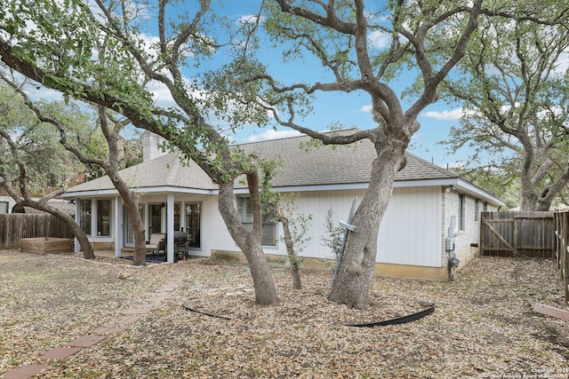 view of rear view of property