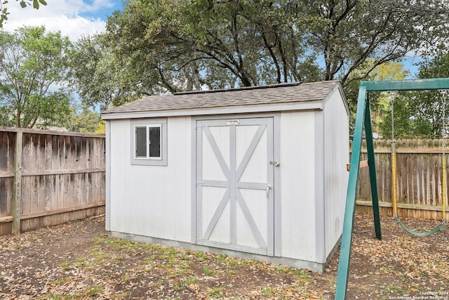 view of outdoor structure