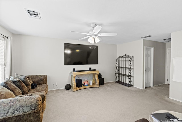 7303 Autumn Flower, Converse, TX 78109 - carpeted living area featuring a ceiling fan and baseboards