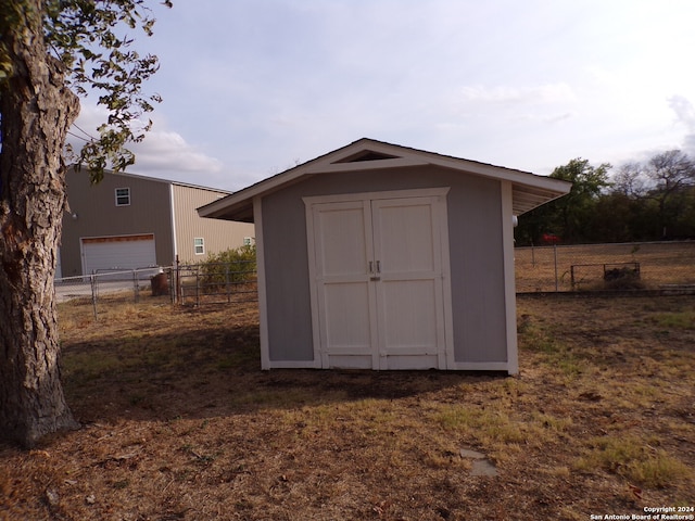 view of outdoor structure