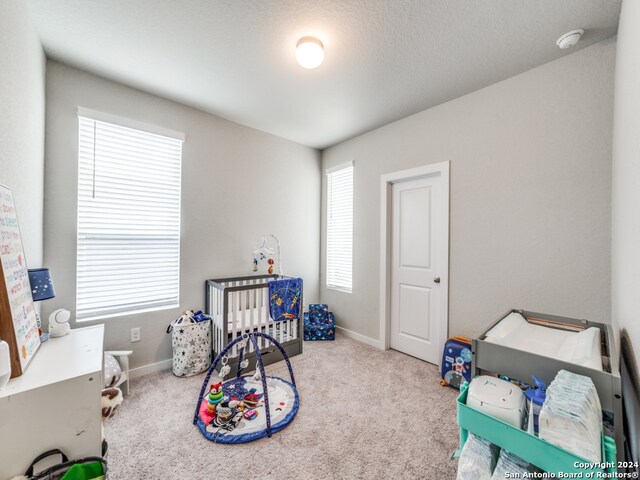 game room featuring carpet floors