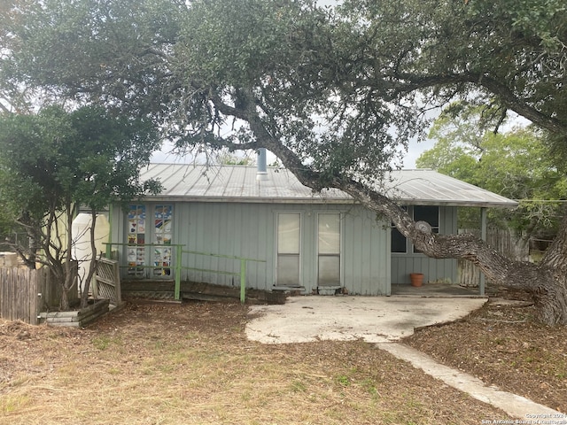 view of rear view of property