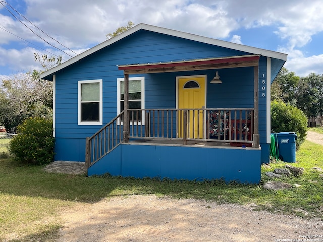 bungalow-style house featuring a porch