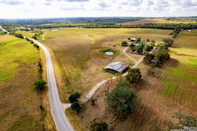 bird's eye view featuring a rural view