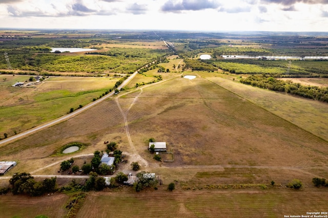 aerial view featuring a rural view