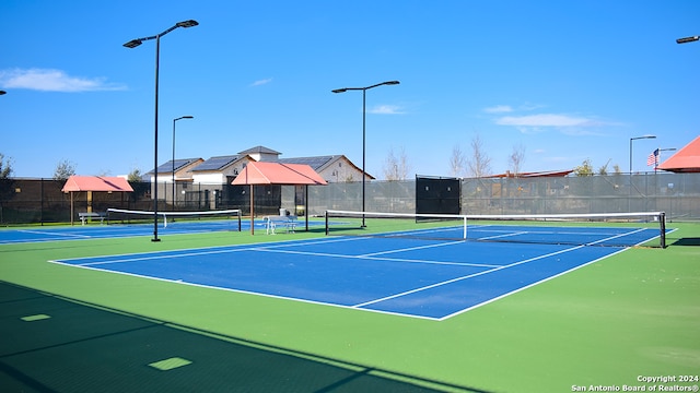 view of tennis court