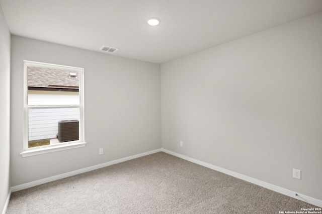 empty room featuring plenty of natural light and carpet floors