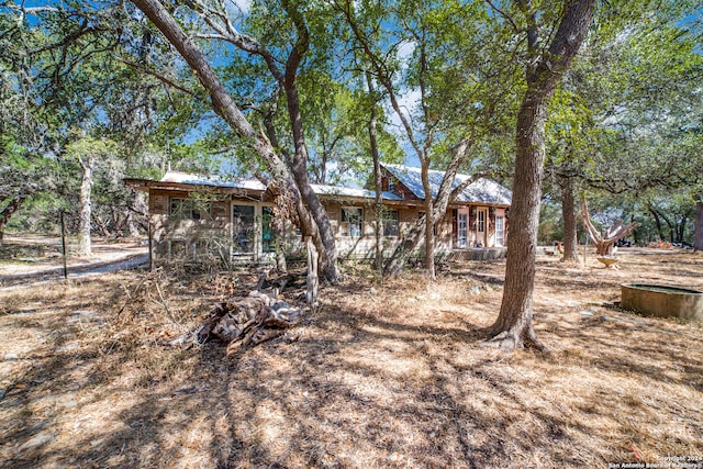 view of rear view of property