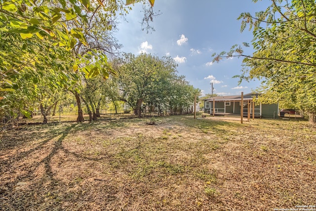 view of yard with a patio area