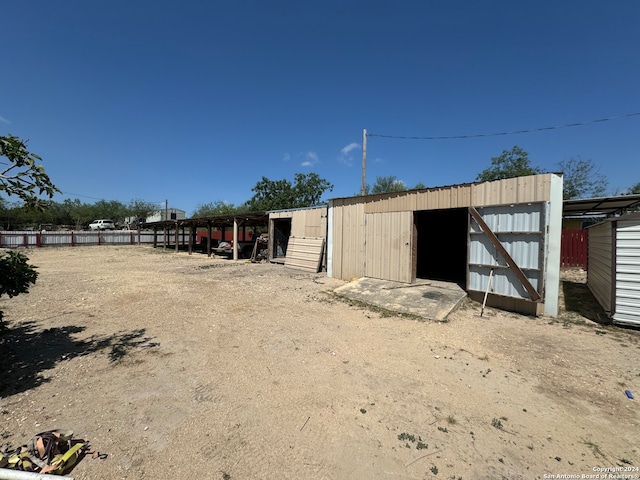 view of outbuilding