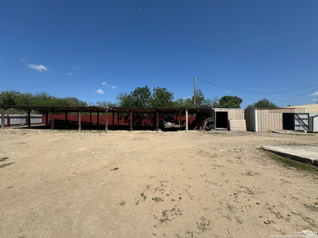 view of horse barn