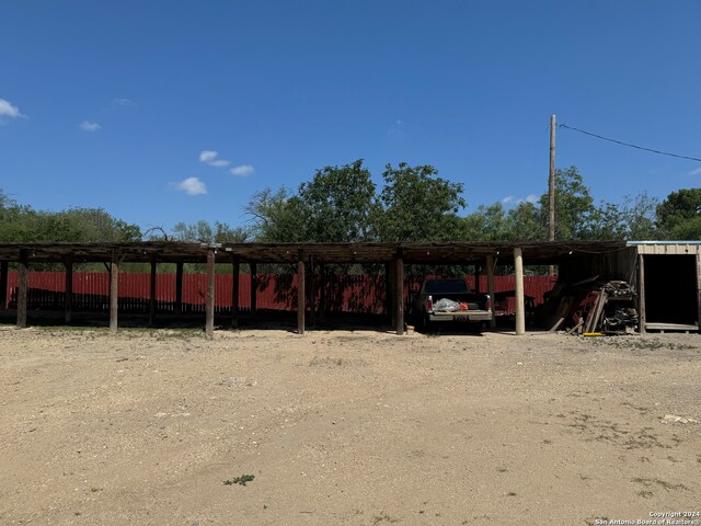 view of parking / parking lot