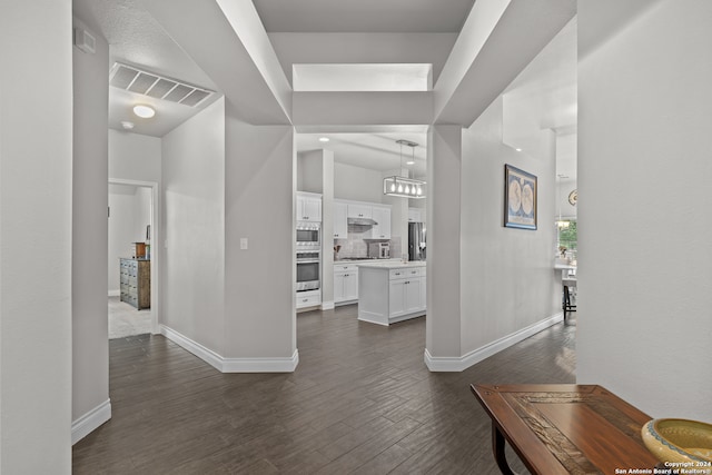 foyer featuring dark hardwood / wood-style flooring