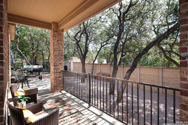 view of balcony