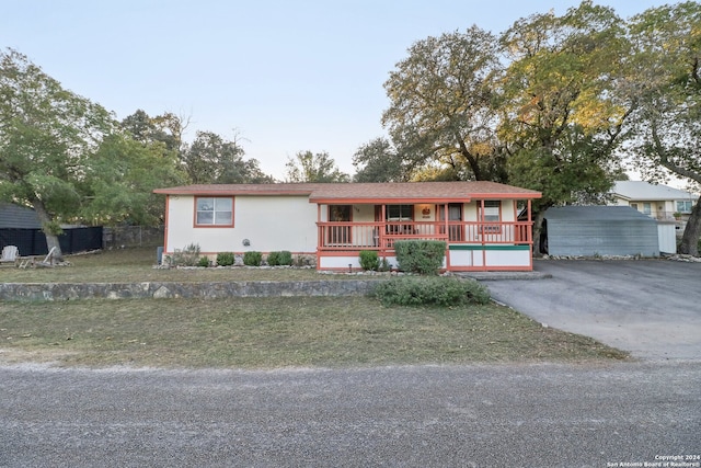 view of ranch-style house