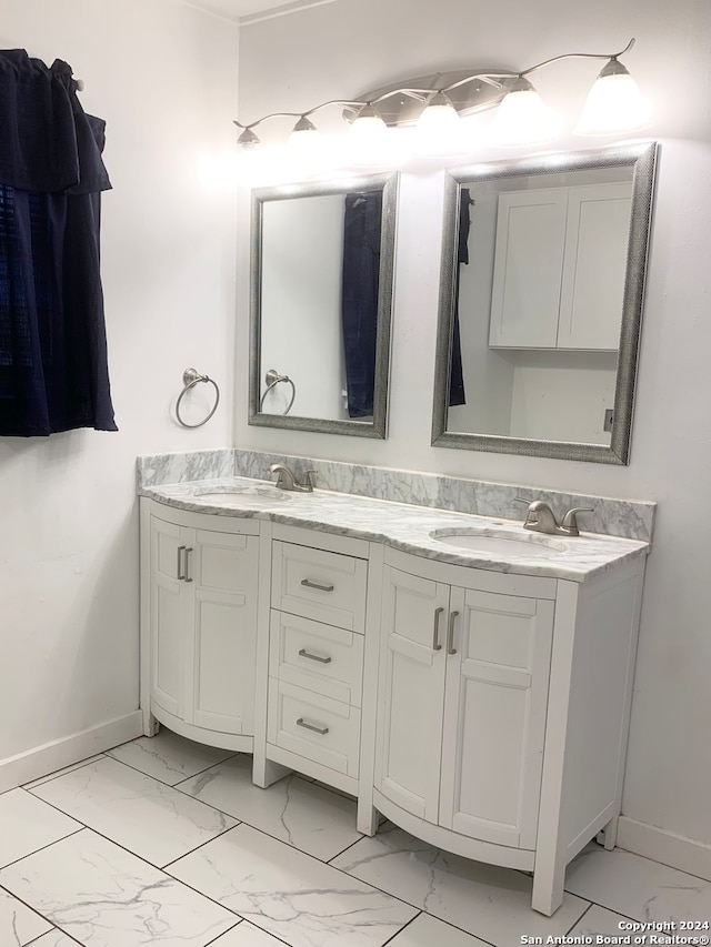 bathroom featuring vanity