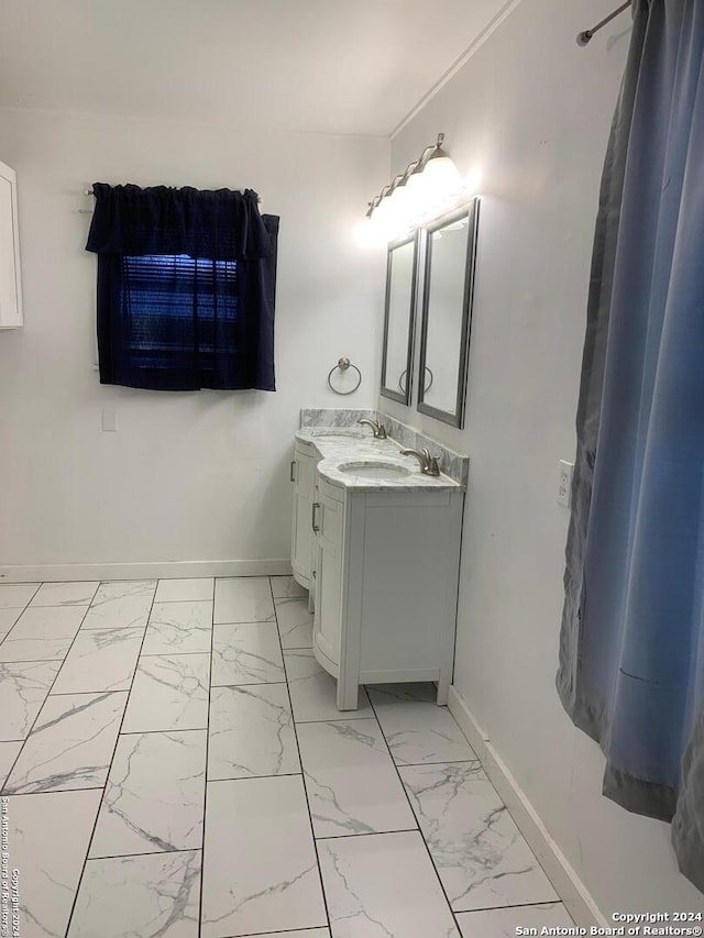 bathroom with vanity