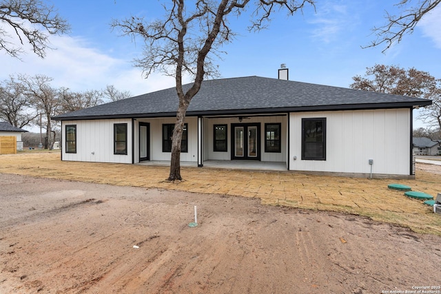 back of property featuring a patio area