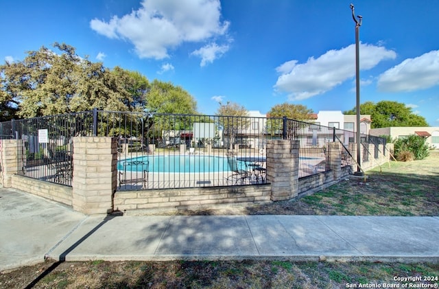 view of pool with a patio