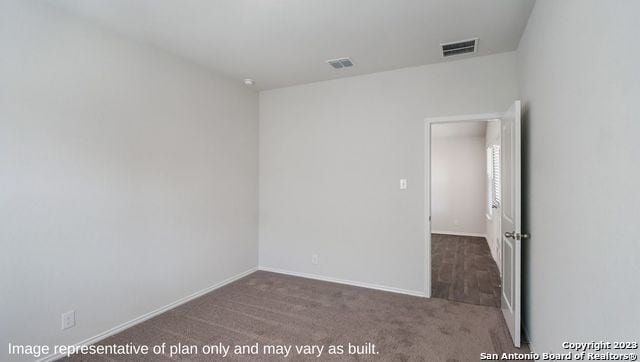 view of carpeted empty room