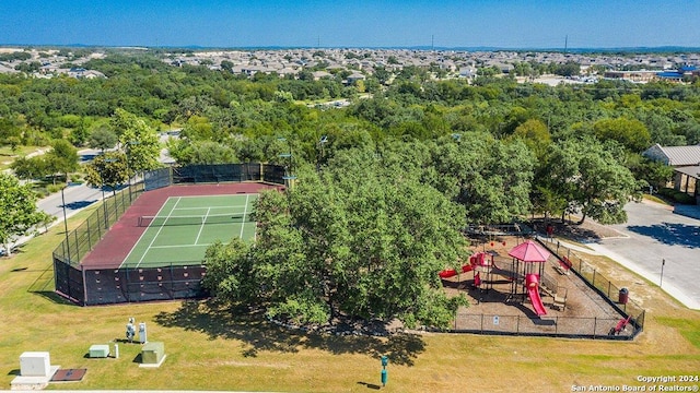 birds eye view of property