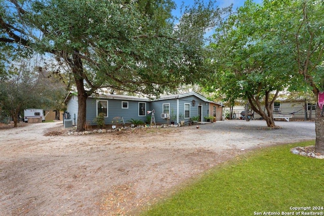 22620 Little Walnut Dr, San Antonio, TX 78264 - view of front of home featuring driveway and central AC unit
