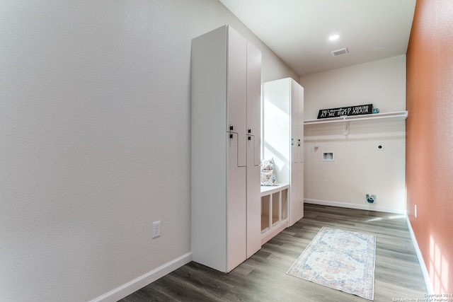 mudroom featuring hardwood / wood-style flooring