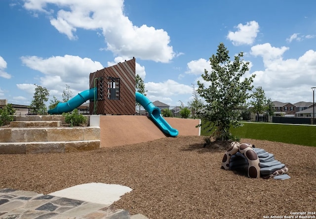 view of jungle gym