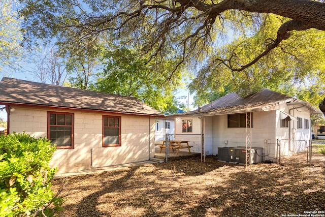 view of back of property