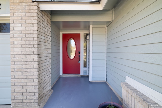 view of entrance to property