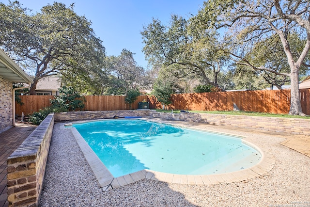 view of pool