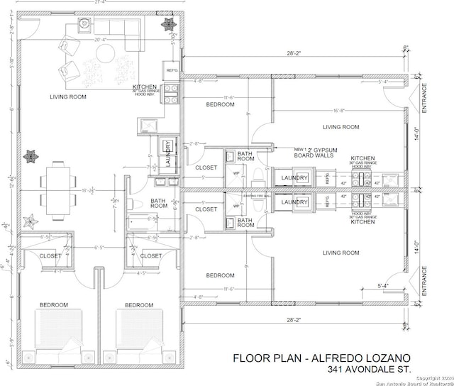 341 Avondale Ave, San Antonio, TX 78223 - home floor plan