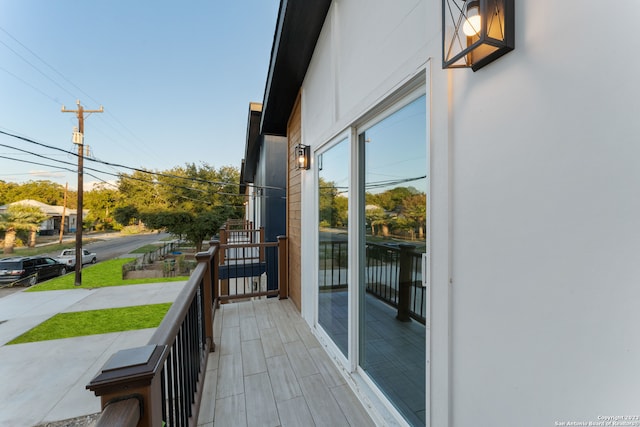 balcony with a porch