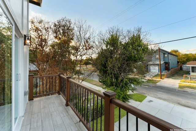 balcony with a porch