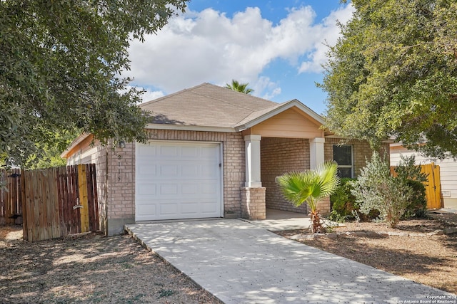 ranch-style house with a garage