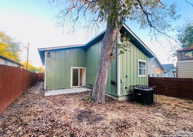 rear view of house with a patio area