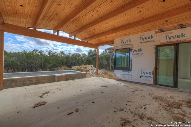 1722 Paradise Pkwy, Canyon Lake, TX 78133 - view of patio featuring an empty pool