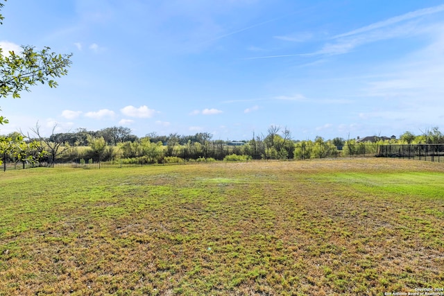 view of yard with a rural view