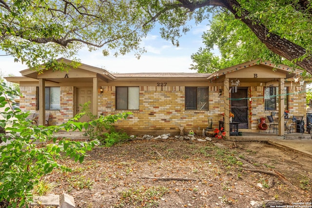 view of ranch-style house