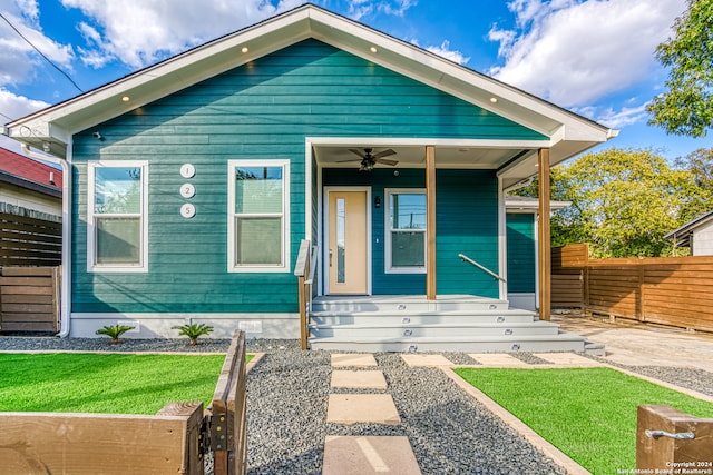 view of bungalow-style home